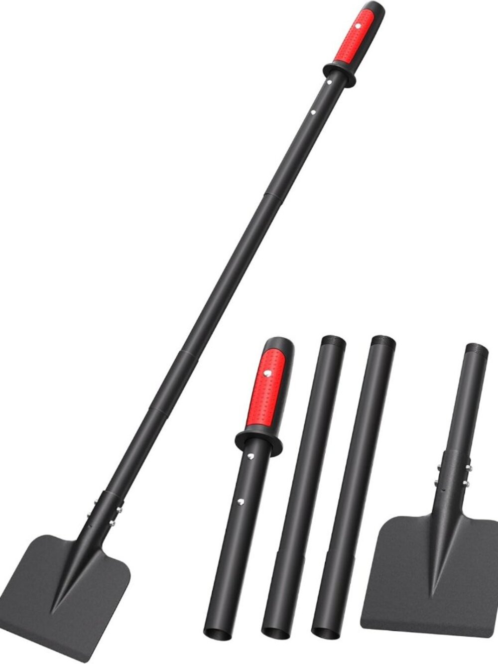 Heavy-Duty Adjustable Ice Scraper & Chopper with Grip - Winter Tool for